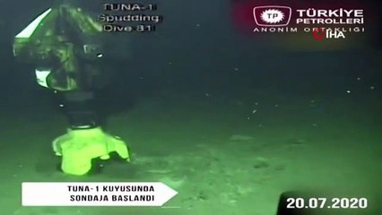 Müjdeyi Cumhurbaşkanı Erdoğan vermişti... TP, Tuna-1 kuyusunun sondaj görüntülerini paylaştı