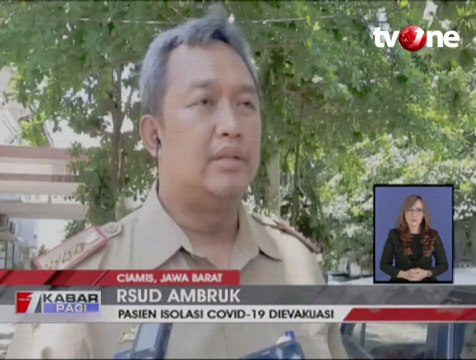 Atap RSUD Ciamis Ambruk, 4 Pasien Covid-19 Dievakuasi