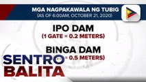 #SentroBalita | Ilang dam sa Luzon, nagpakawala ng tubig dahil sa malakas na pag-ulan