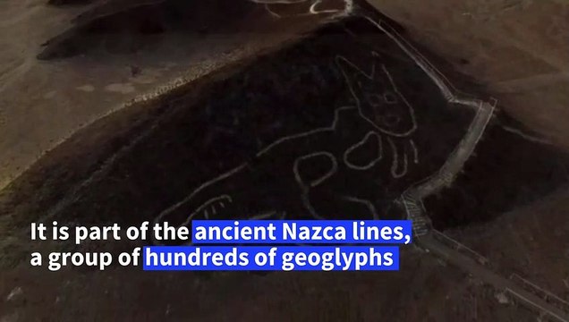 2,000-year-old cat silhouette among Nazca lines in Peruvian desert