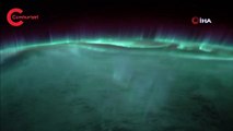 Kutup ışıkları uzaydan böyle görüntülendi