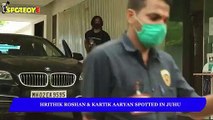 Hrithik Roshan and Kartik Aaryan Spotted in Juhu | SpotboyE