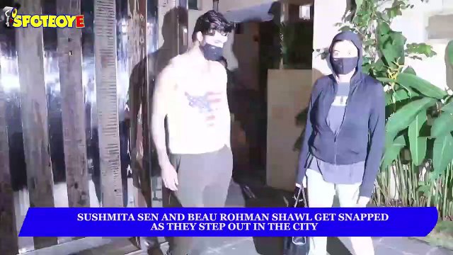 Sushmita Sen and beau Rohman Shawl get snapped as they step out in the city | SpotboyE
