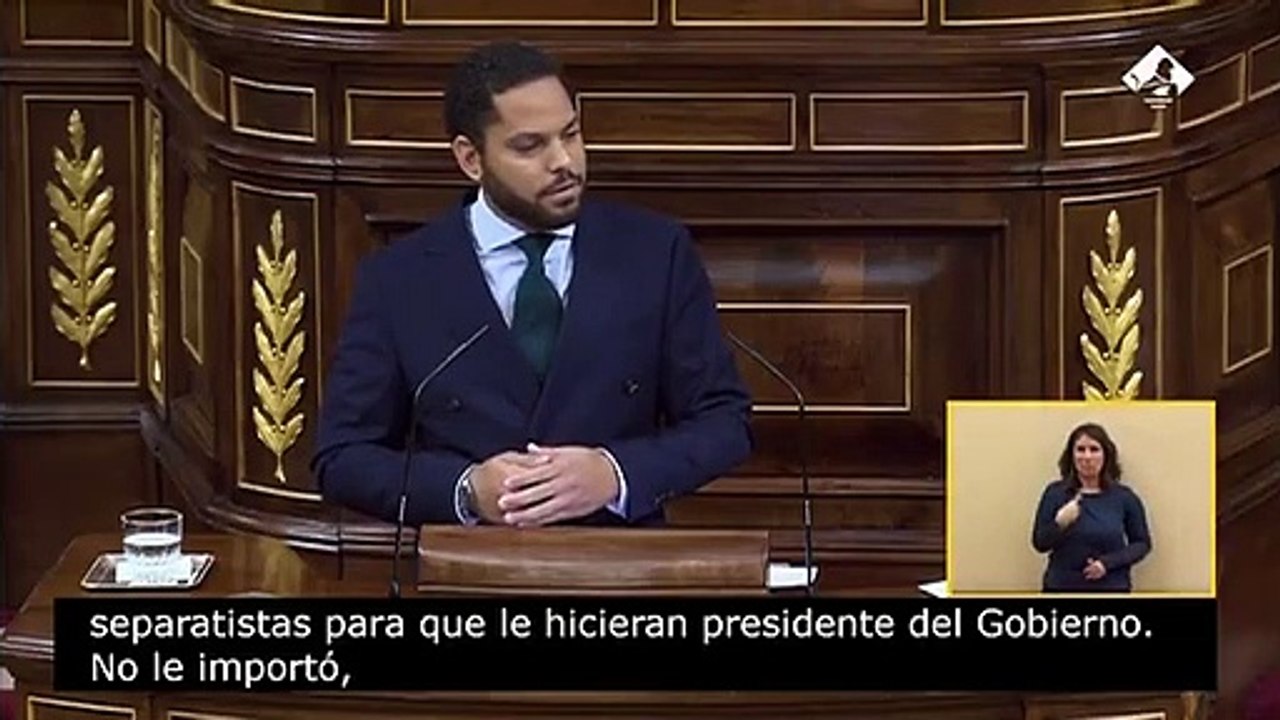 Ignacio Garriga (Vox) a Sánchez: "No le importaron los cientos de personas asesinadas por ETA con tal de colmar su ambición de poder"