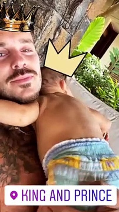 M. Pokora et son fils Isaiah sur Instagram, le 20 octobre 2020.