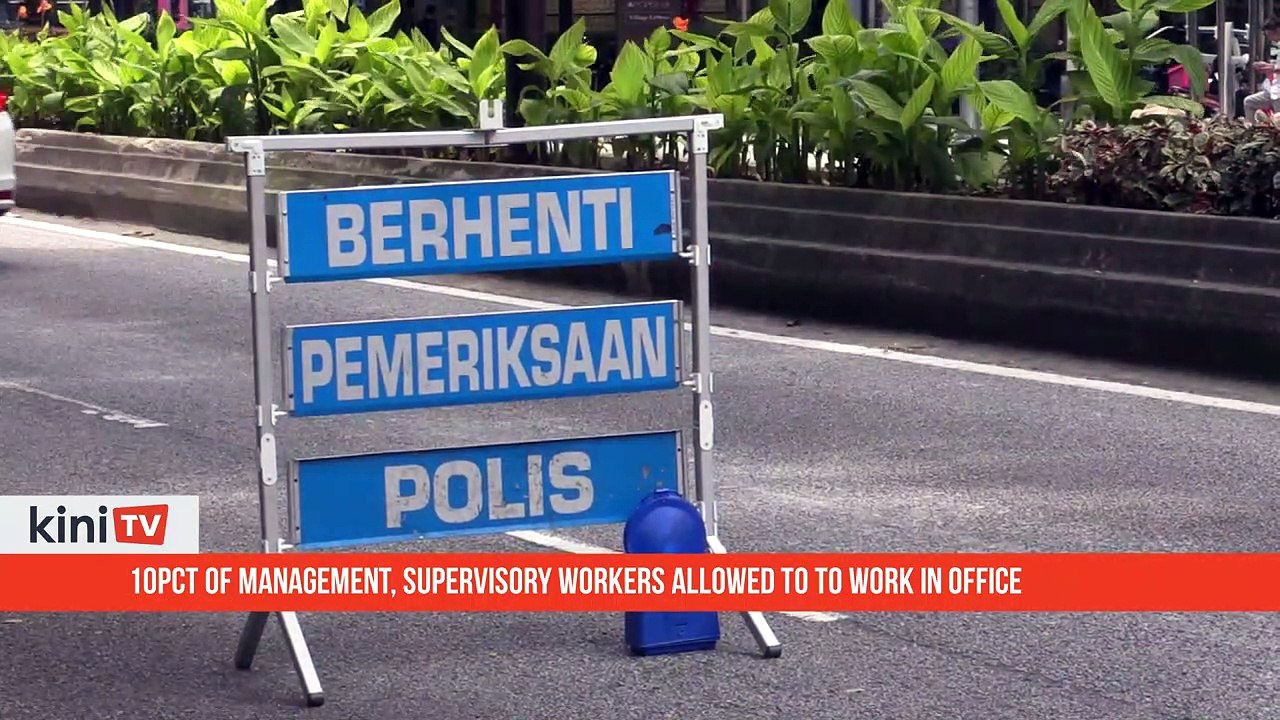 Miti- 10pct of management, supervisory workers allowed to to work in office
