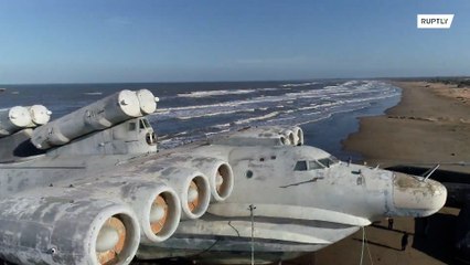 Veja o MONSTRO do Mar Cáspio da era soviética abandonado
