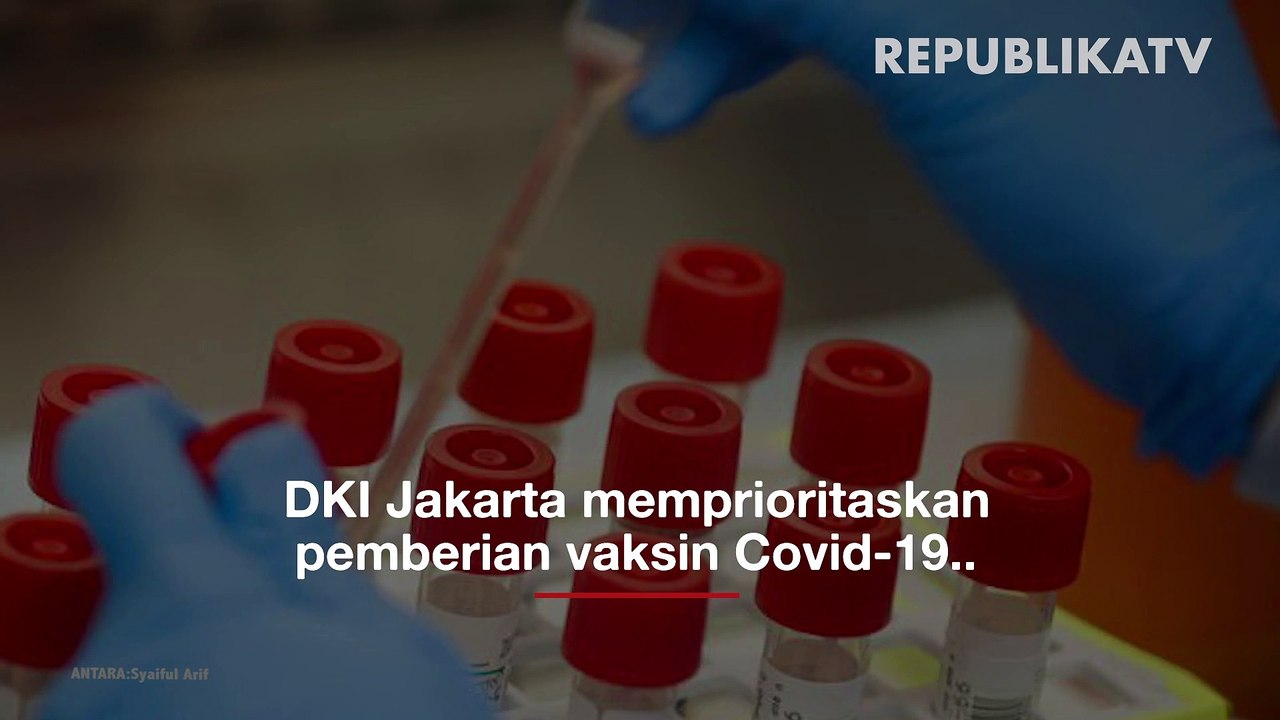DKI Jakarta Prioritaskan Distribusi Vaksin Covid untuk Nakes