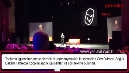 Cem Yılmaz'dan imajını düzeltme çabası! Sağlık Bakanı Fahrettin Koca'ya çağrı yaptı