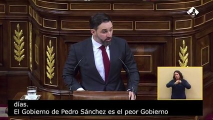 Abascal insiste: "Es el peor Gobierno en 80 años. Y quizás me quede corto"