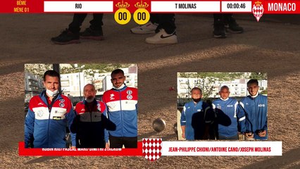 8ème RIO vs T MOLINAS International à pétanque de Monaco - Octobre 2020