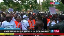 Nigerians in SA protest in solidarity against SARS