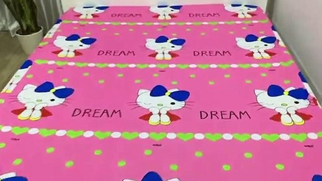 Ga chống thấm màu hồng họa tiết mèo dream dễ thương