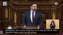 Abascal afirma que si saliera la moción formaría un 