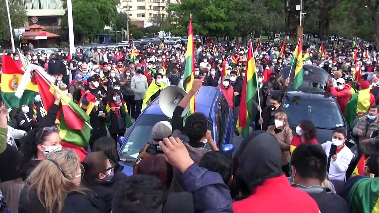 Protestos contra eleição de Arce