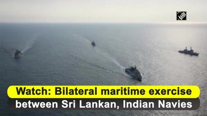 Watch: Bilateral maritime exercise between Sri Lankan, Indian Navies