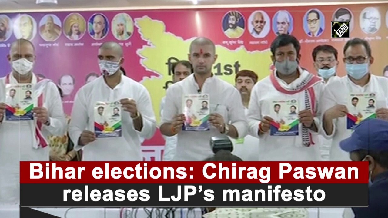 Bihar elections: Chirag Paswan releases LJP’s manifesto