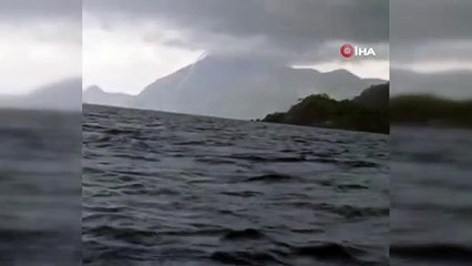 Antalya'da denizde hortum