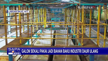 Galon Air Minum Sekali Pakai jadi Bahan Baku Industri Daur Ulang