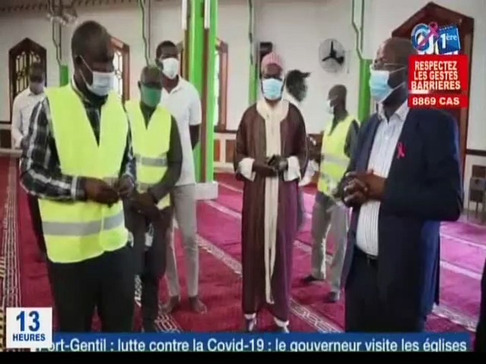 RTG - Lutte contre la Covid-19  : Le gouverneur visite les église à Port-gentil