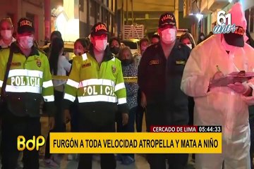 Vehículo que iba a excesiva velocidad mata a niño en el Cercado de Lima