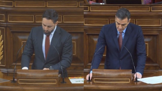 Abascal defiende su moción de censura y Sánchez le acusa de sembrar el odio