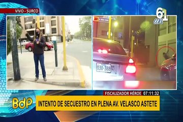 Fiscalizador de Surco impide secuestro de mujer