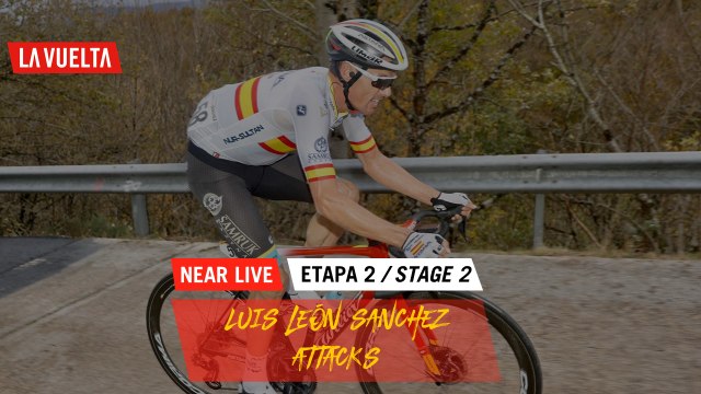 Luis Leon Sanchez attacks - Étape 2 / Stage 2 | La Vuelta 20