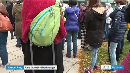 Assassinat de Samuel Paty : une journée d'hommages à l'enseignant