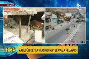 Malecón de “La Herradura” en Chorrillos se cae a pedazos