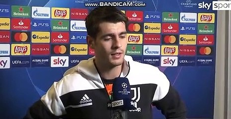 Parole Alvaro Morata post Dinamo-Juve 0-2