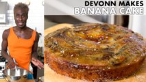 DeVonn Makes Torched Banana Cake