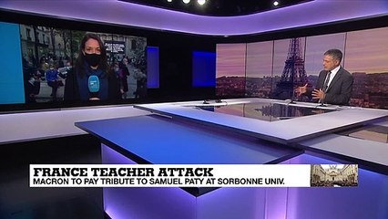 Sombre mood prevails at Paty tribute in Sorbonne