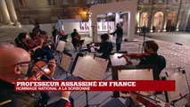 Hommage national au professeur assassiné en France : 
