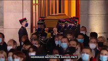 Hommage national à Samuel Paty dans la cour d’honneur de la Sorbonne