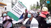 Trabajadores de la salud marchan a Gobernación