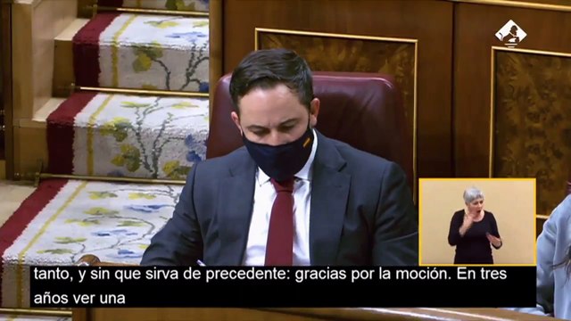 Joan Baldoví (Compromís) llama enchufado indolente a Santiago Abascal
