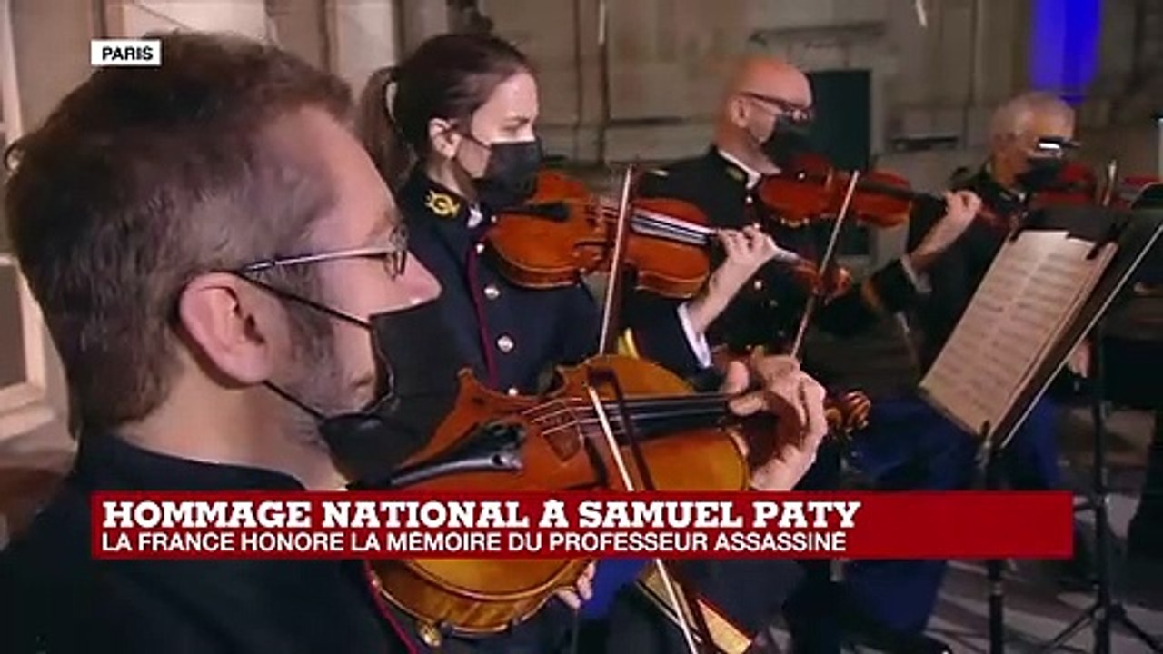 Hommage national à Samuel Paty : la cérémonie s'achève sur une symphonie de Mozart