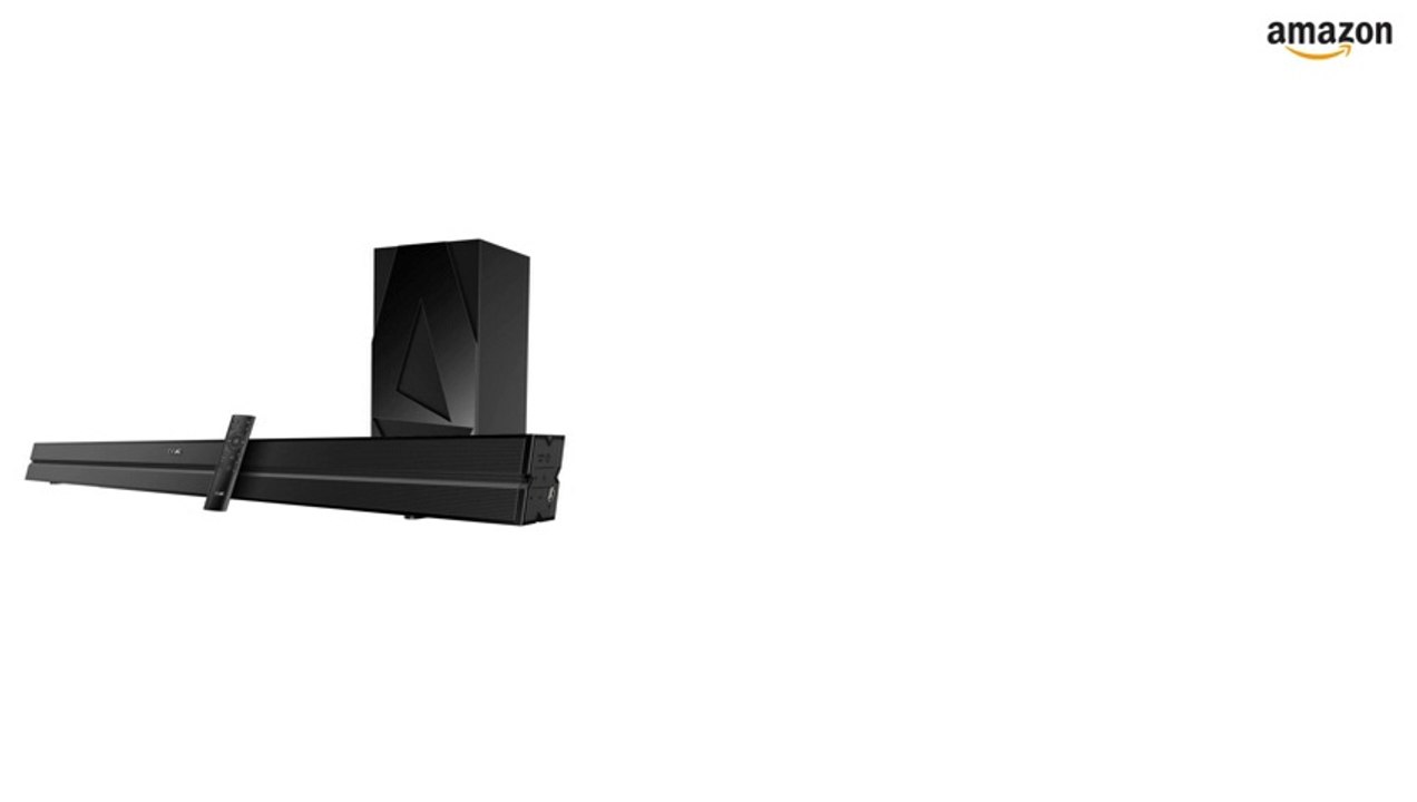 boAt AAVANTE Bar 2050 160W 2.1 Channel Bluetooth Soundbar with boAt Signature Sound, Wireless Subwoofer, Multiple Connectivity Modes, Entertainment Modes, Bluetooth V5.0(Premium Black)