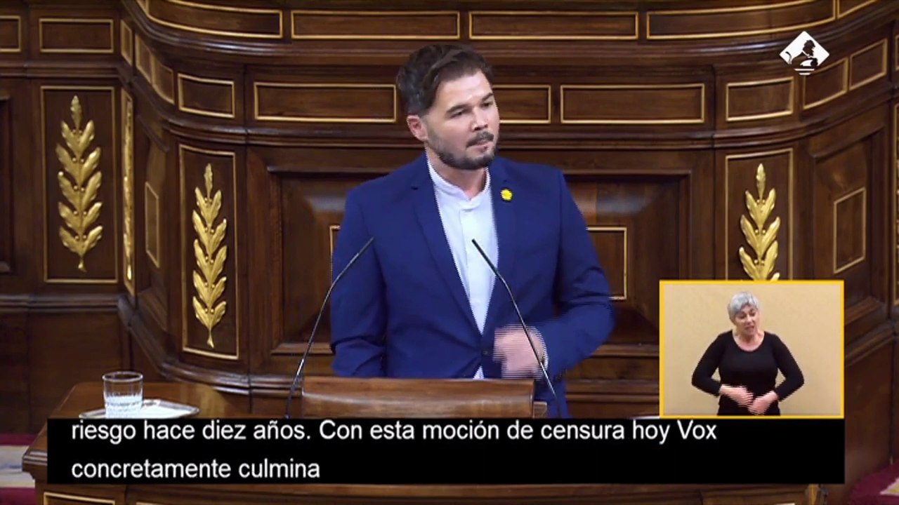 Rufián, a Abascal tras comprarse una casa de un millón de euros: "¿Si Iglesias y Montero eran marqueses, usted qué es?
