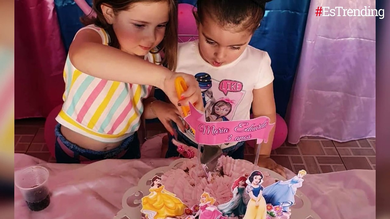Un final feliz: así terminó la viral pelea de las hermanitas por apagar una vela