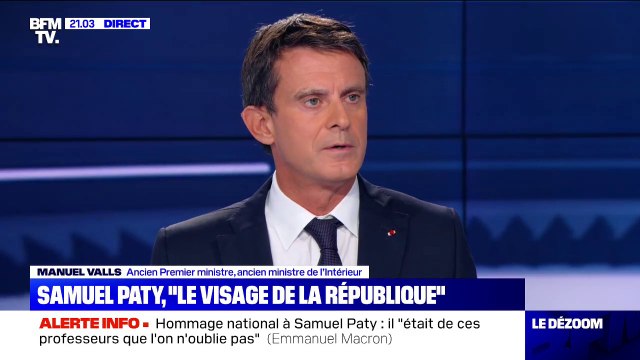 Manuel Valls sur l'hommage à Samuel Paty: Cette cérémonie était particulièrement émouvante