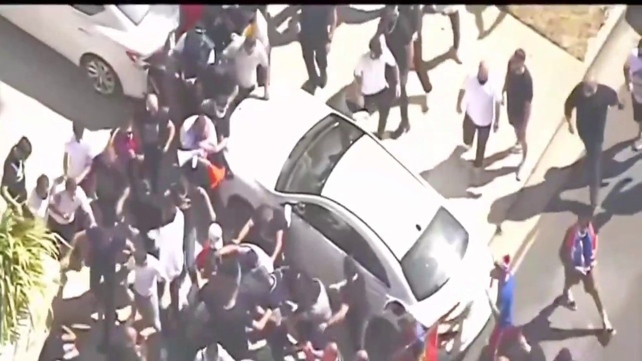 Nagorno Karabakh Conflict - Demonstrators Clash In Los Angeles