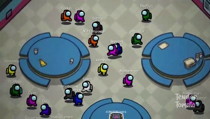 AMONG US, but with 100 Mini Crewmates