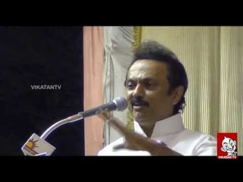 MK Stalin Attacks Jayalalitha - Ananda Vikatan