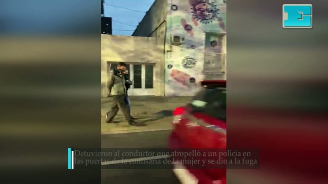 Detuvieron al conductor que atropelló a un policía en las puertas de la comisaría de la mujer y se dio a la fuga