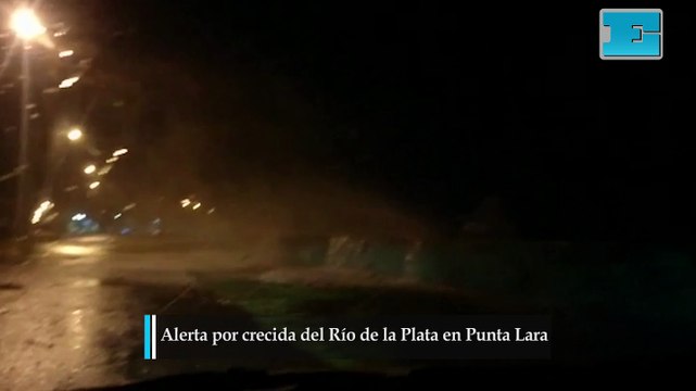 Alerta por crecida del Río de la Plata en Punta Lara