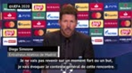 Groupe A - Simeone : "Le Bayern a été efficace devant le but"