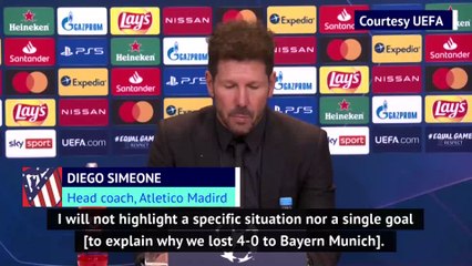 Download Video: ‘Bayern were more clinical’ – Atletico boss Simeone