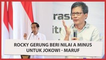 Alasan Rocky Gerung Beri Nilai A Minus untuk Jokowi - Maruf Amin